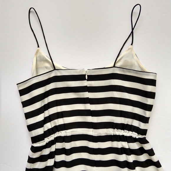 J Crew cream and black striped dress size 0 - Picture 6 of 8